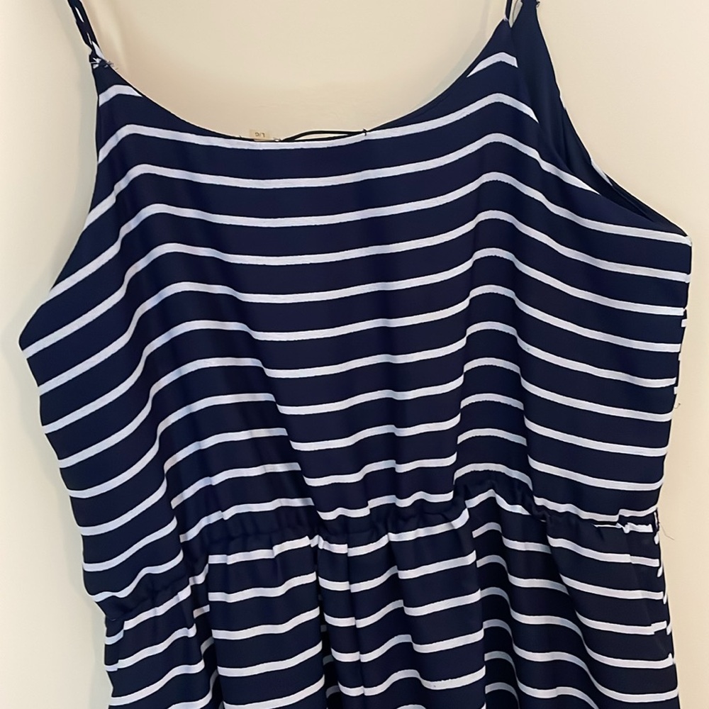 Dex | Blue/White stripped Dress
